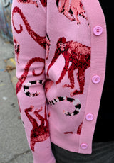 Monkeys and Lemurs Cardigan