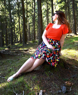 Mushroom print skirt - made from Tencel twill