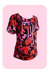 Palm Springs Top (Scarlet) - Strebor Clothing