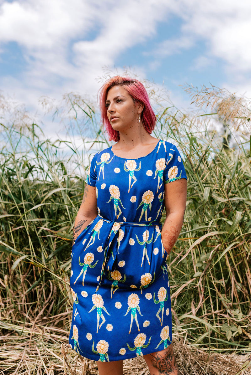 dancing daisies dress with pockets/ Colourful and quirky fashion brand / Australian fashion