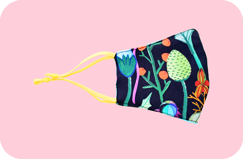 Midnight Garden Mask - Strebor Clothing