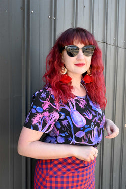 Violet Palm Springs Top - Strebor Clothing