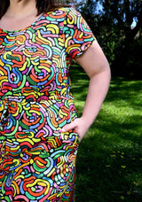 Squiggle Dress - Strebor Clothing