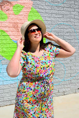 Wave Pool Dress | colourful teacher dresses